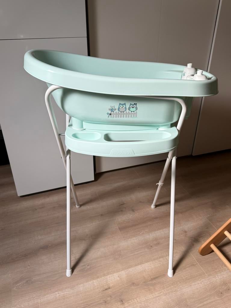 Bébé-Jou babybadje met standaard en themometer, Ophalen, Zo goed als nieuw, Badje, Bébé-jou