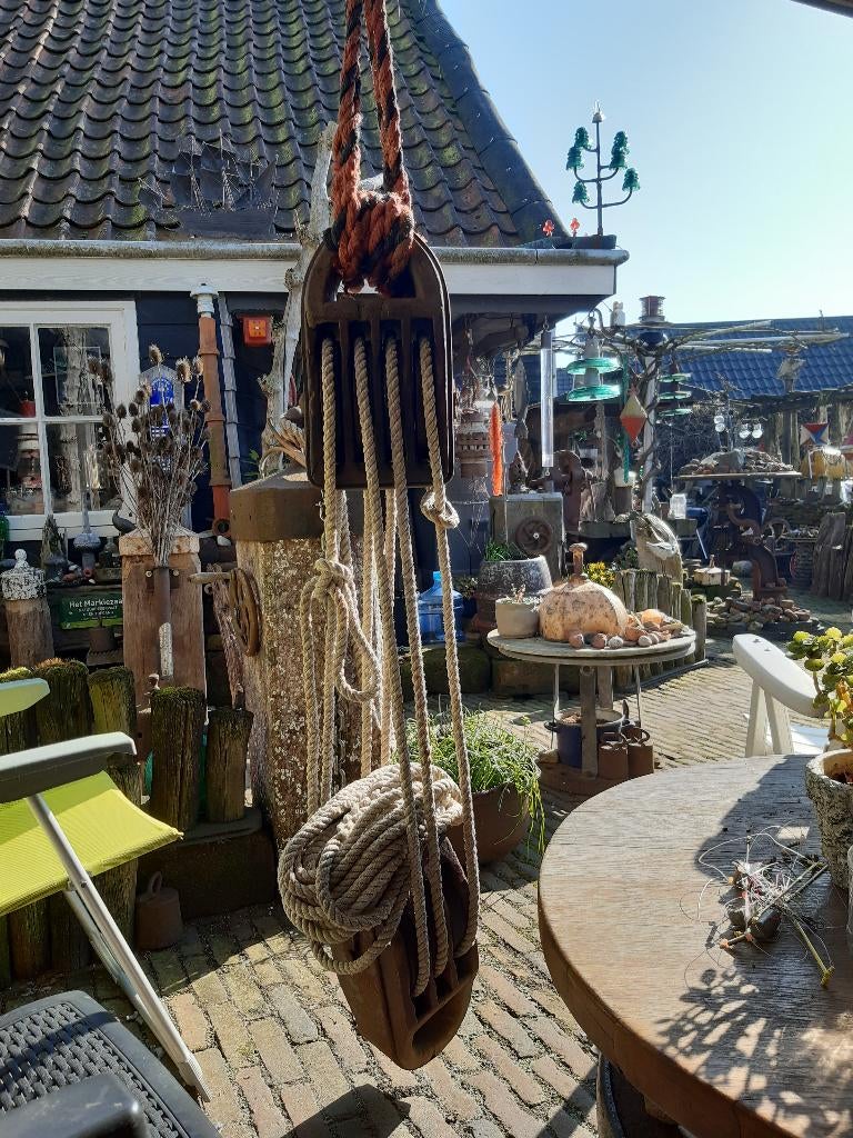 katrollen , takel ., Antiek en Kunst, Ophalen