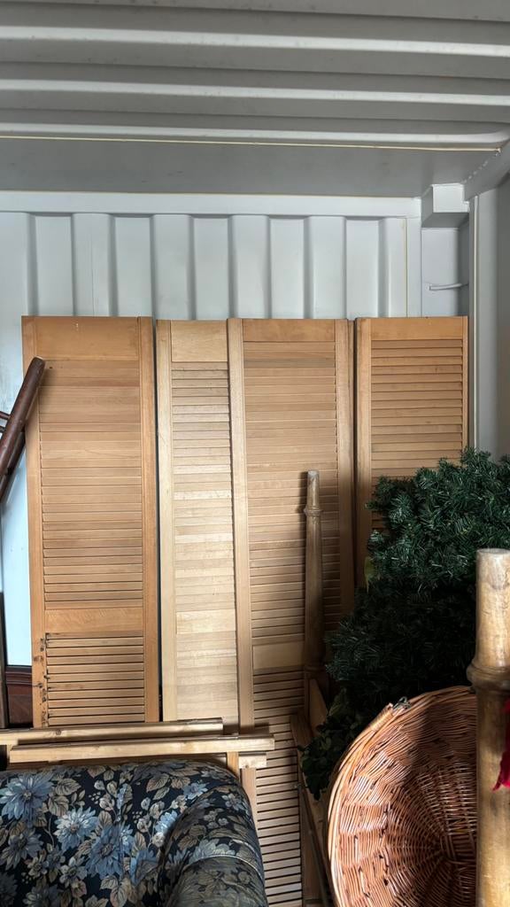 Grenen louvre deuren 10 stuks, Doe-het-zelf en Verbouw, Deuren en Horren, Ophalen of Verzenden