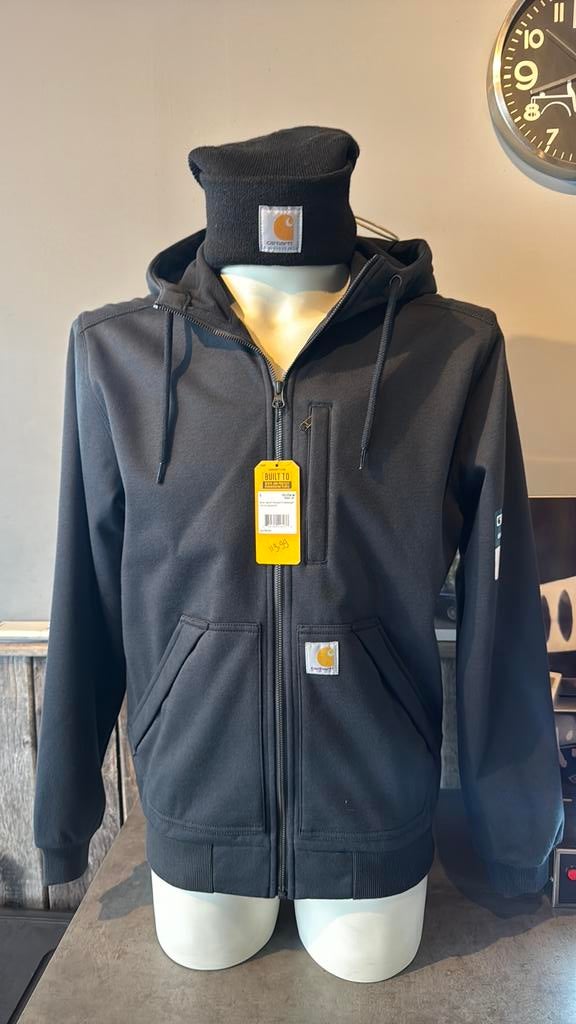 Carhartt jas sweat jack maat S Nieuw!, Ophalen of Verzenden, Zo goed als nieuw, Maat 48/50 (M), Zwart