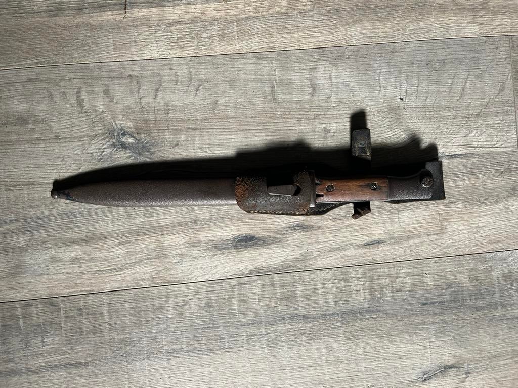 Prachtige nummergelijke bajonet Jos corts, Ophalen of Verzenden, Landmacht, Duitsland, Mes of Dolk