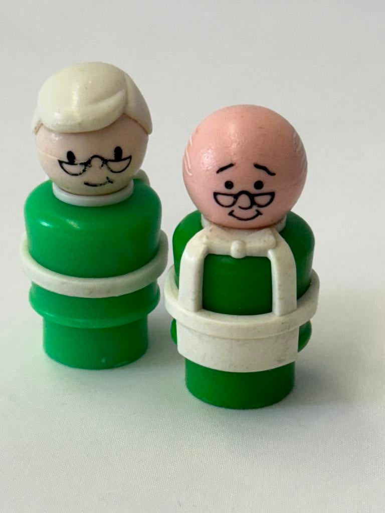 Fisher Price oma en opa uit Sesamstraat huis, Ophalen of Verzenden, Gebruikt, Speelset