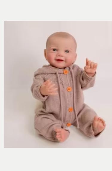 Realistische baby pop levensecht Kinsley (48cm), Ophalen of Verzenden, Nieuw, Pop