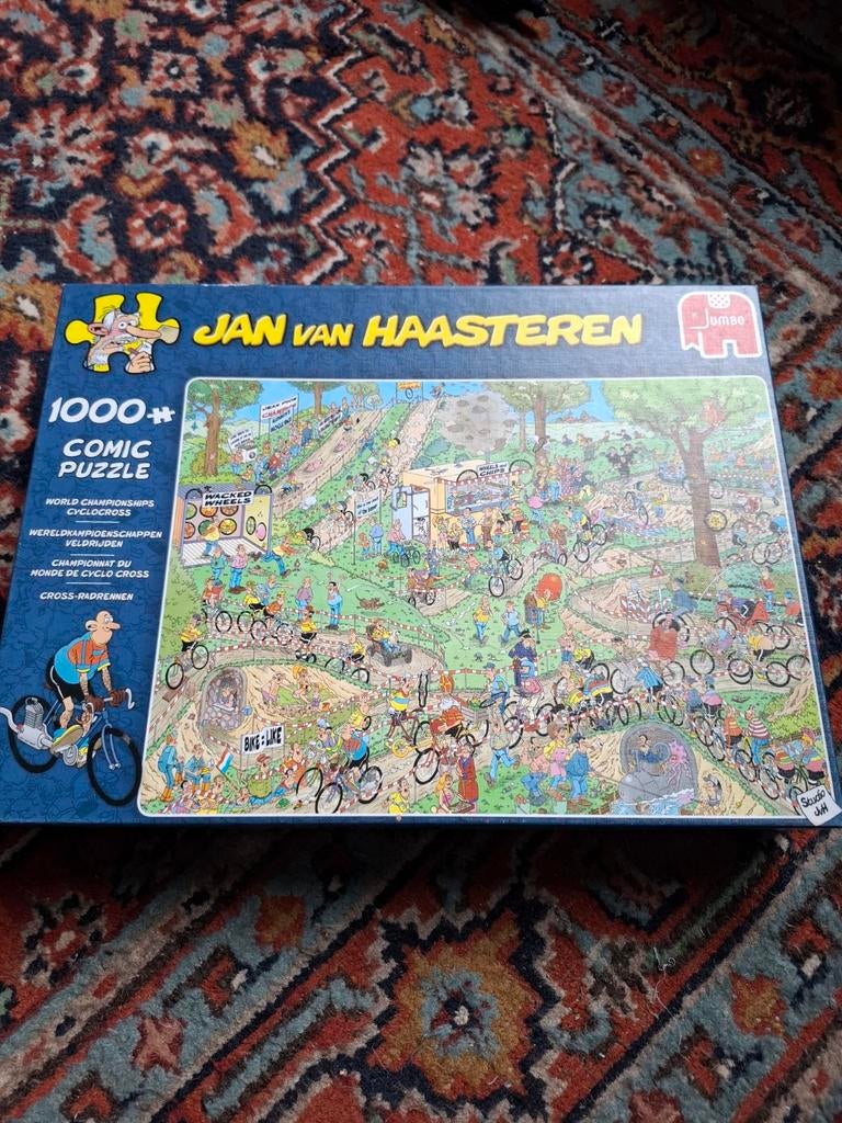 Jan van Haasteren 1000st Wereldkampioenschap Veldrijden, Ophalen of Verzenden, 500 t/m 1500 stukjes, Zo goed als nieuw