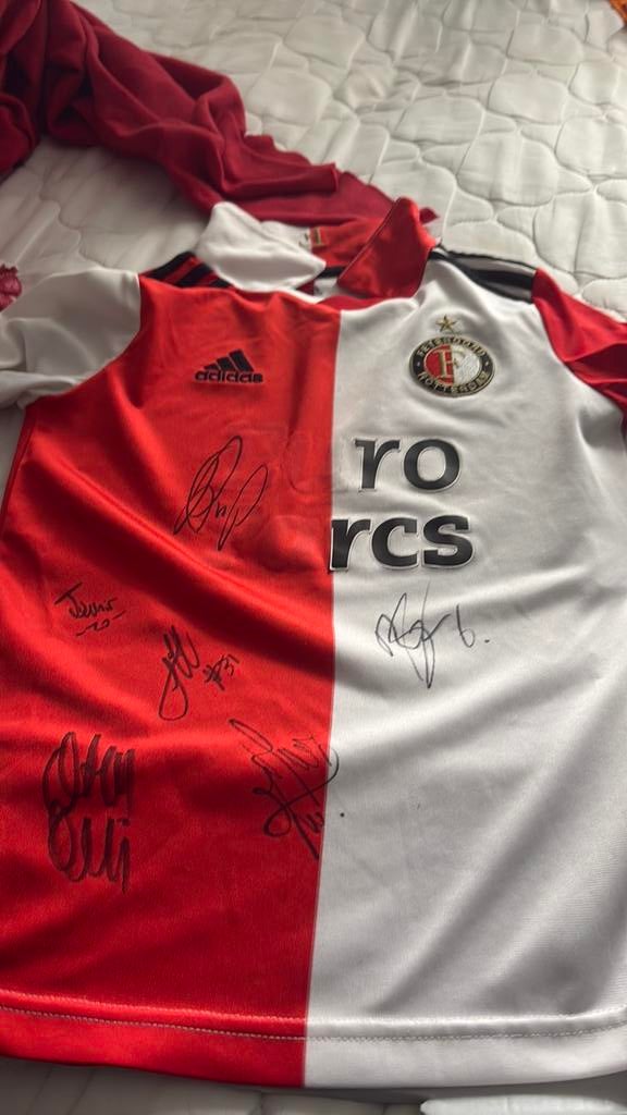 Feynoord shirt met handtekeningen, Maat XL, Ophalen of Verzenden, Zo goed als nieuw, Shirt