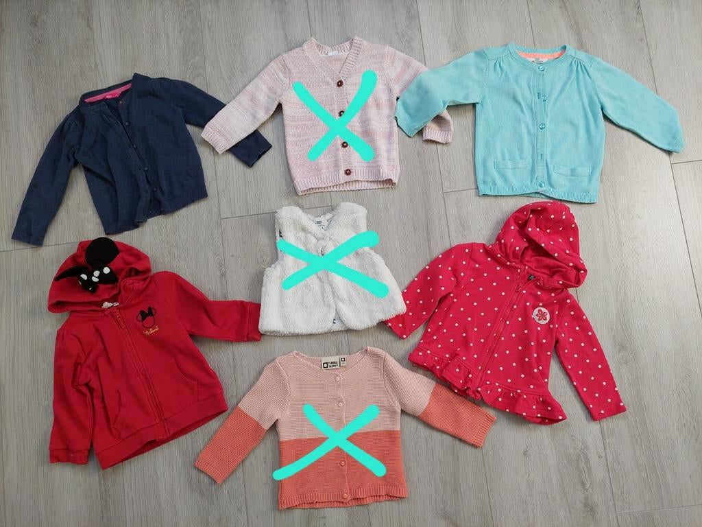 Vesten maat 80 meisje vestje vest gillet gilet, Ophalen of Verzenden, Zo goed als nieuw, Meisje, Truitje of Vestje