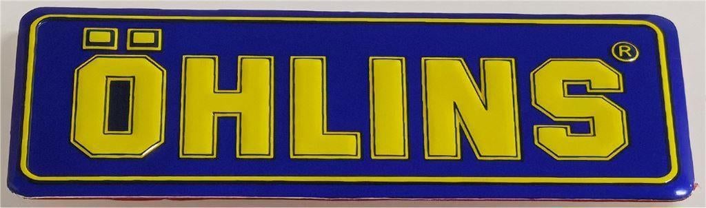 Ohlins aluminium plaatje #2, Motoren, Ophalen of Verzenden