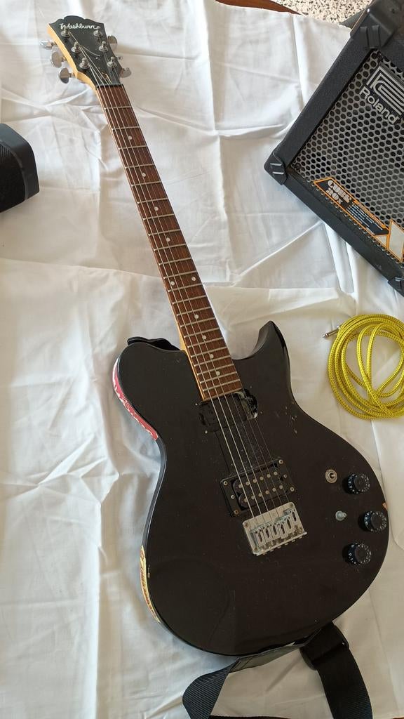 Washburn Gitaar met Roland Cube 20X Versterker, Muziek en Instrumenten, Ophalen, Gebruikt, Gitaar, Minder dan 50 watt