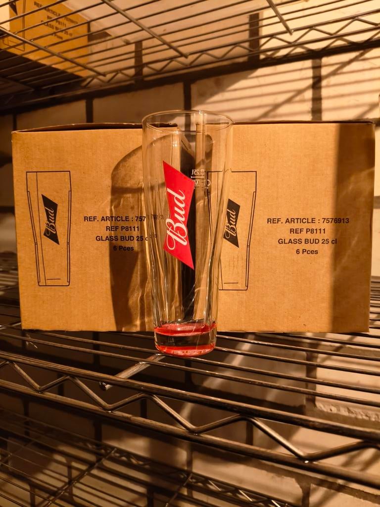 Bud glazen, Verzamelen, Ophalen, Gebruikt, Bierglas