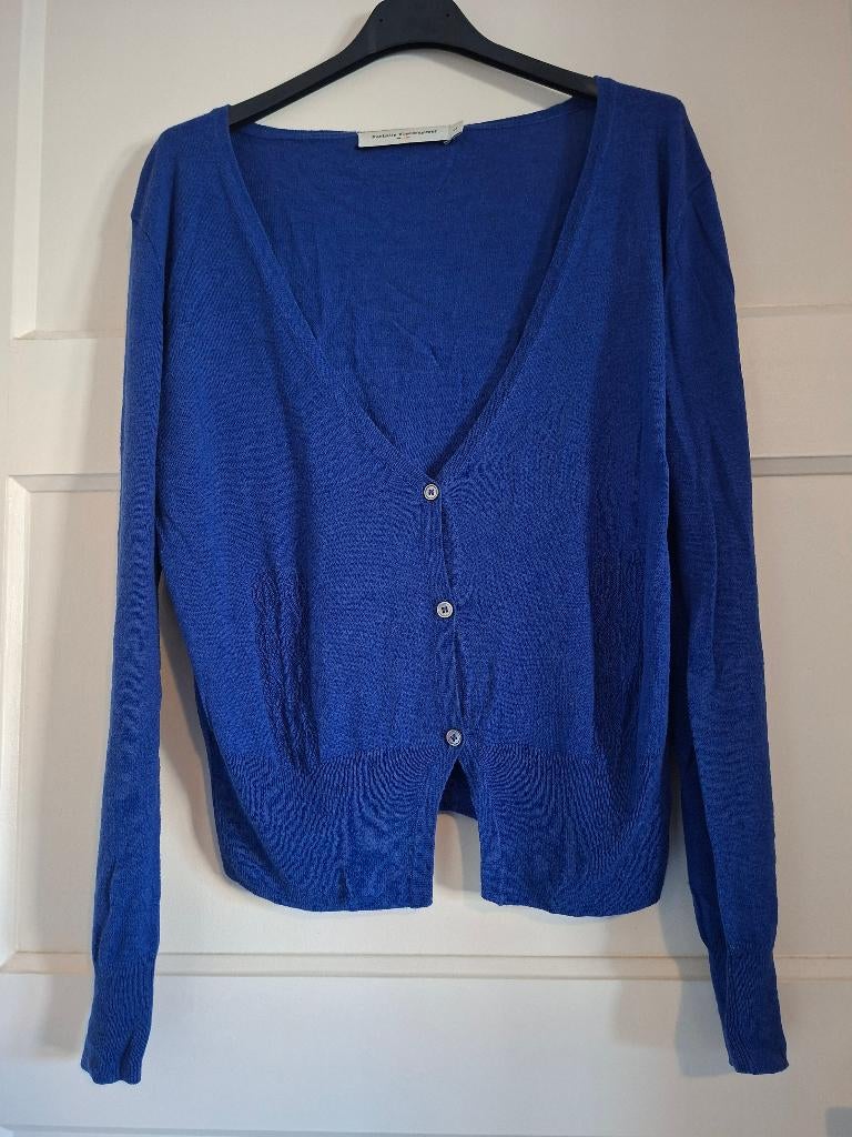 Nathalie Vleeschouwer cardigan kobaltblauw, Maat 38/40 (M), Anneonline, Steenbergen, Blauw