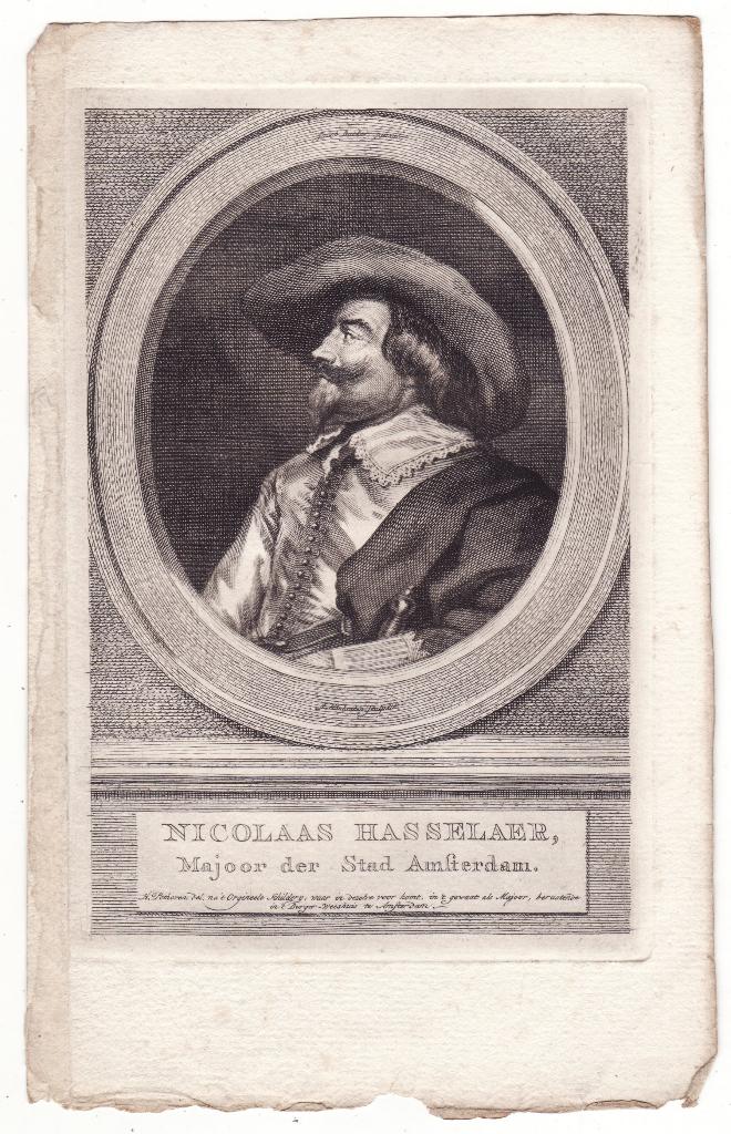 Nicolaas Hasselaer Majoor Amsterdam Houbraken Porthoven, Verzenden