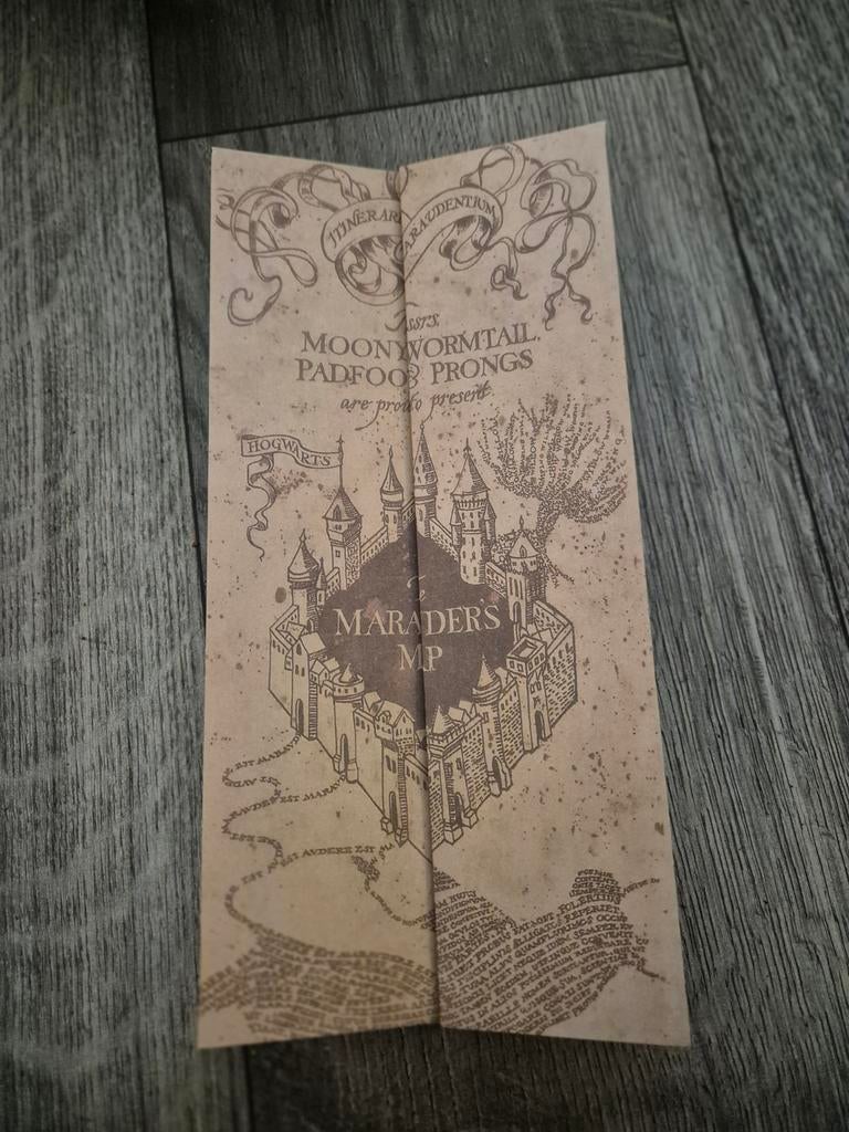 Marauders map Harry Potter, Verzamelen, Harry Potter, Ophalen of Verzenden
