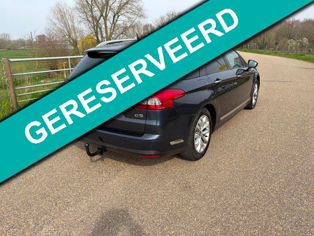 Citroen C5 Tourer 1.6 THP Business Aut. Trek H NAP Dealer O., Euro 5, Gebruikt, Zwart, Blauw