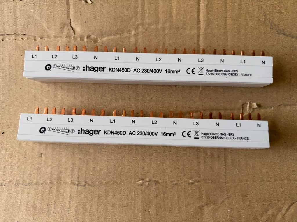 Hager groepenkast componenten, Ophalen of Verzenden, Gebruikt, Overige typen