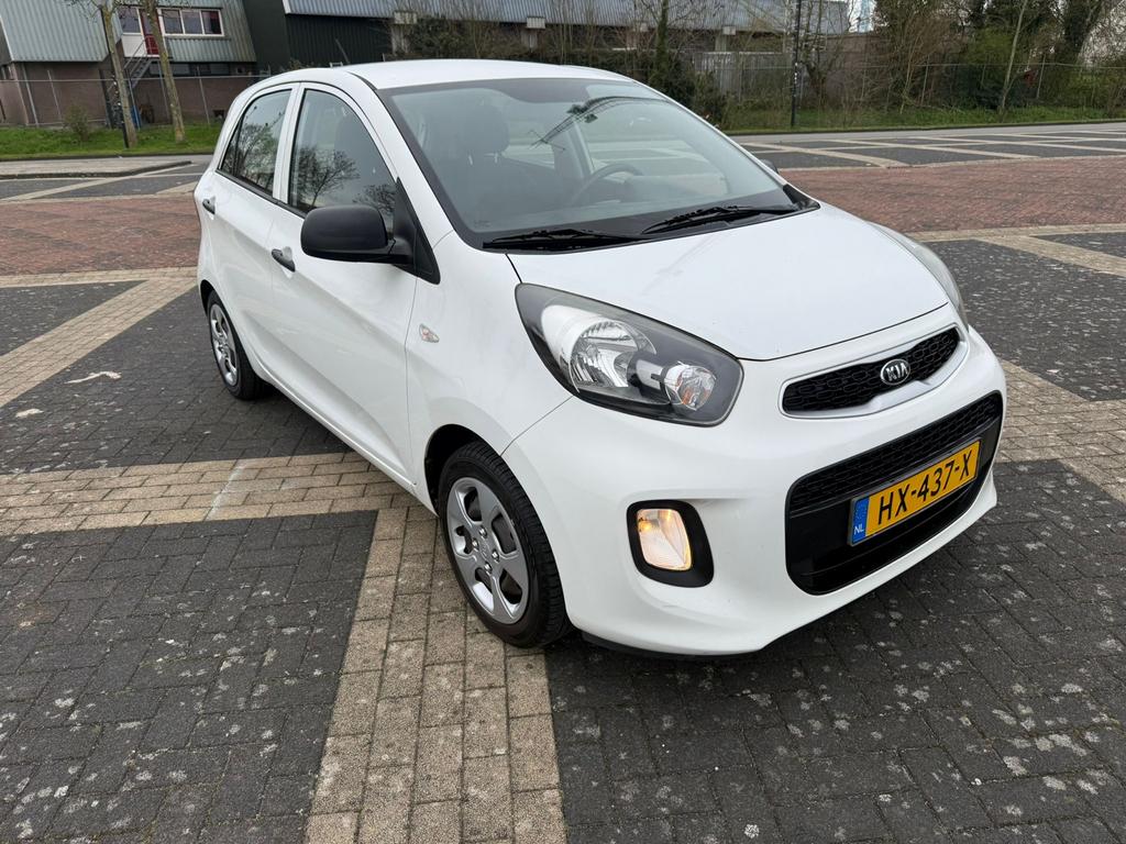 Kia Picanto 1.0 Cvvt 5-DRS 2016 Wit, Auto's, Kia, Wit, Origineel Nederlands, Handgeschakeld, 3 cilinders