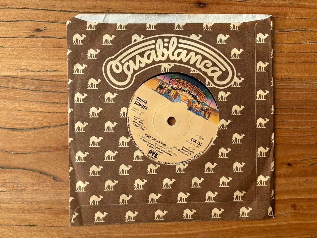 Donna Summer - Once Upon A Time / MacArthur Park single, Gebruikt, 7 inch, Single, Ophalen of Verzenden