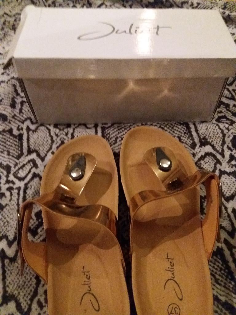 Slippers Sleehak Champagne Kleur 37 Nieuw ( Jool ), Kleding | Dames, Schoenen, Slippers, Overige kleuren, Nieuw, Ophalen of Verzenden