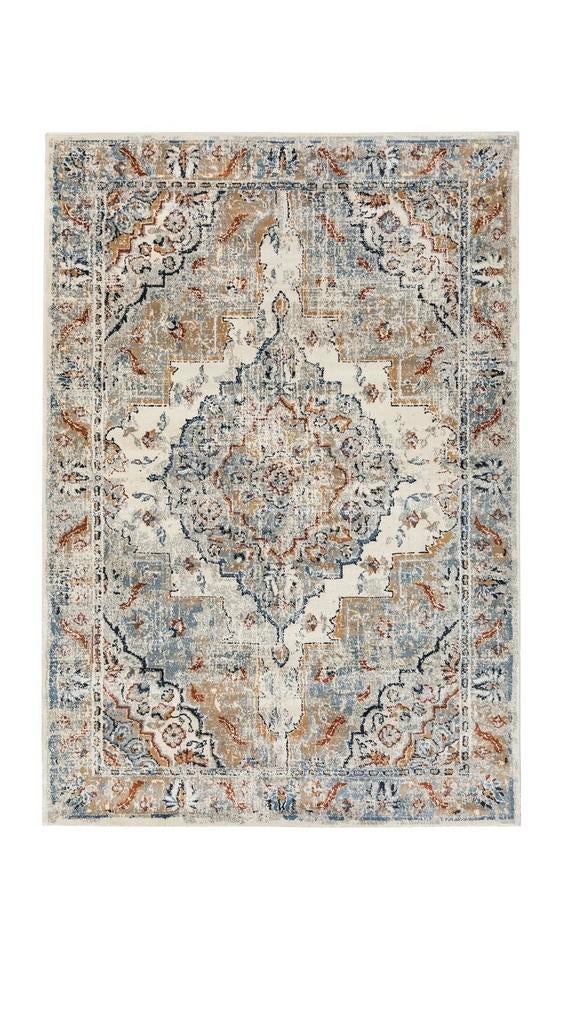 Vloerkleed Ikea Onsevig 160x235 cm, Ophalen, Gebruikt, Blauw, 150 tot 200 cm