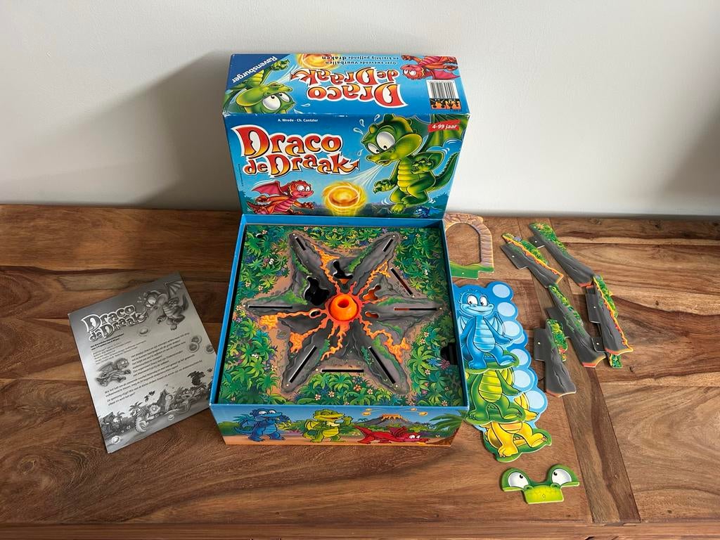 Draco de Draak bordspel, Een of twee spelers, Ophalen of Verzenden, Zo goed als nieuw