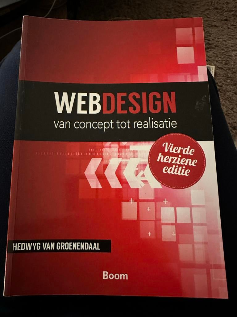 WebDesign: van concept tot realisatie - Hedwyg van Groenenda, Boeken, Informatica en Computer, Nieuw, Internet of Webdesign, Ophalen of Verzenden