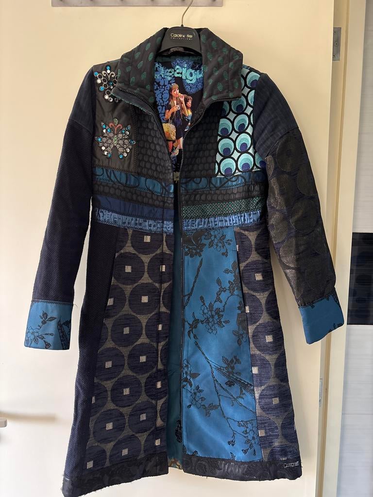 Dames jas Desigual maat 38, Ophalen of Verzenden, Zo goed als nieuw, Maat 38/40 (M), Blauw