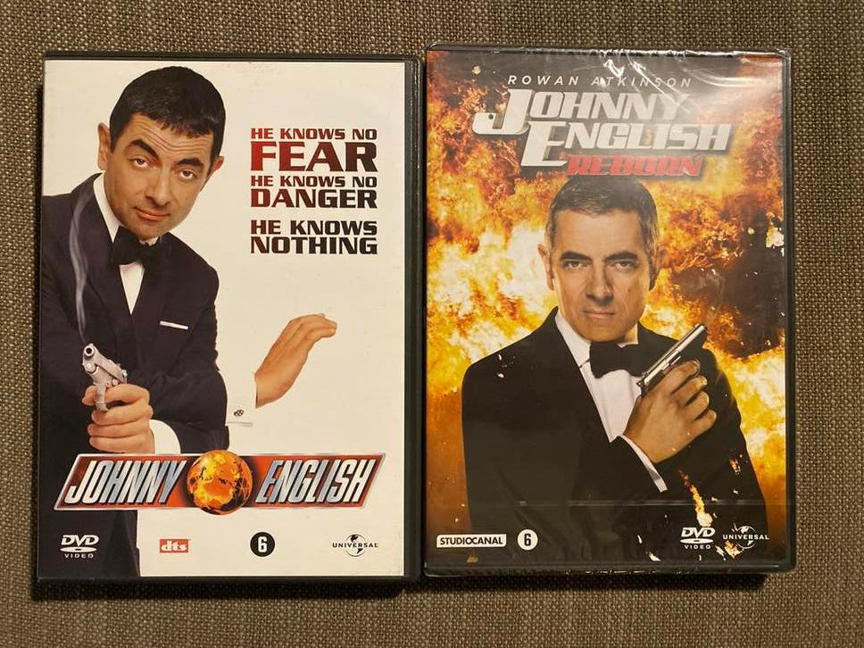 Johnny English & Johnny English Reborn dvd’s, Boxset, Actiethriller, Ophalen of Verzenden, Zo goed als nieuw