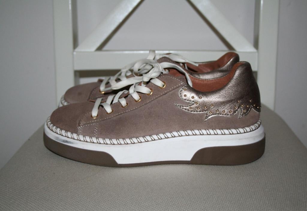 DWRS suede leren bruin sneakers mt 38, DWRS, Bruin, Verzenden, Sneakers of Gympen