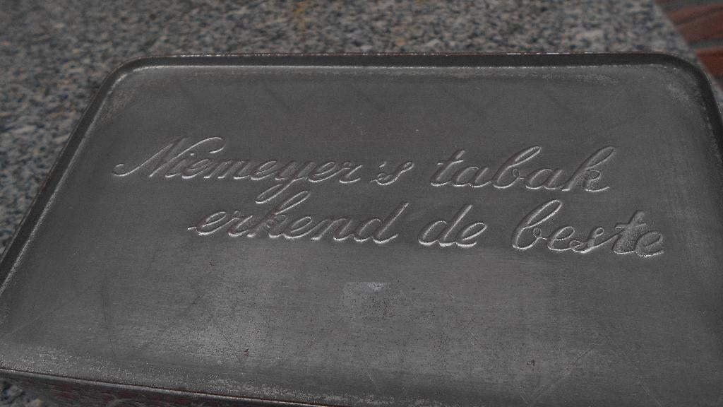 1x blik tabak Rotterdam Niemeijer jaren 30 Verblifa, Ophalen of Verzenden, Gebruikt, Overige