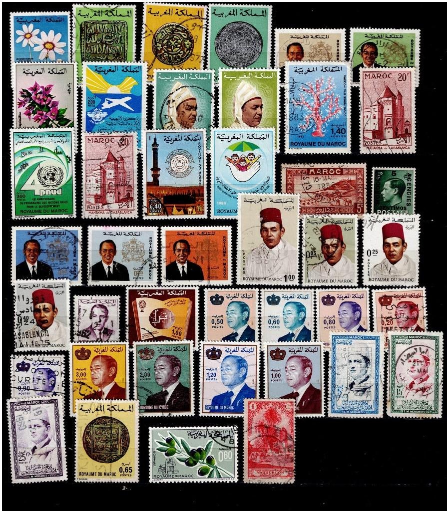 Marokko, diversen gestempeld, Verzenden, Marokko, Gestempeld