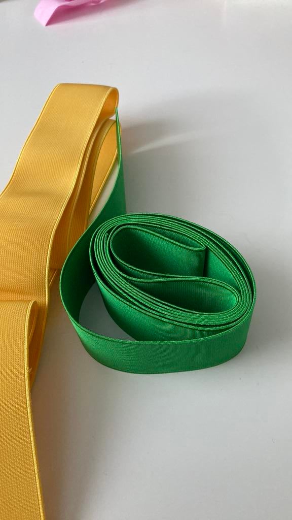 Breed elastiek in heldere kleuren - Nieuw, Hobby en Vrije tijd, Naaien en Fournituren, Ophalen of Verzenden, Nieuw, Lint, Band of Elastiek