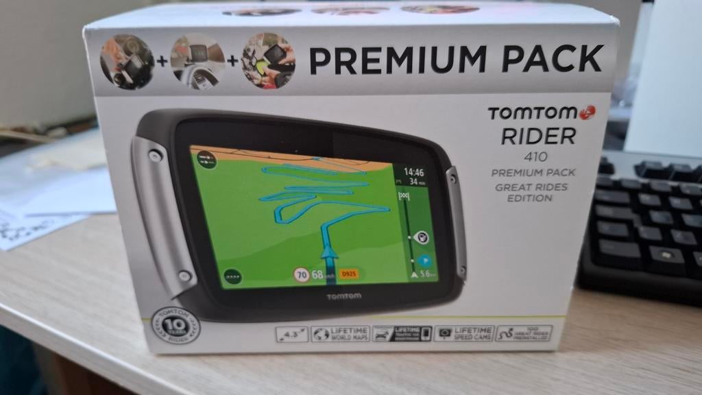 TomTom Rider 410 met canbus BMW aansluiting en bevestiging, Ophalen of Verzenden