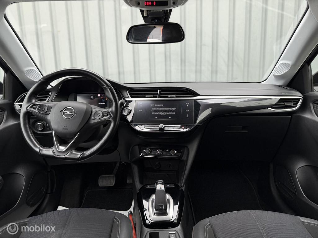 Opel Corsa 1.2 Elegance | Carplay | Camera | ECC | LED, 101 pk, Blauw, Leder en Stof, 49 €/maand