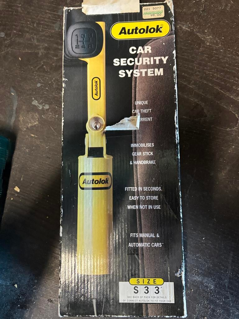 Autolok Car Security System - Versnellingspook & Handrem, Auto diversen, Ophalen of Verzenden, Nieuw