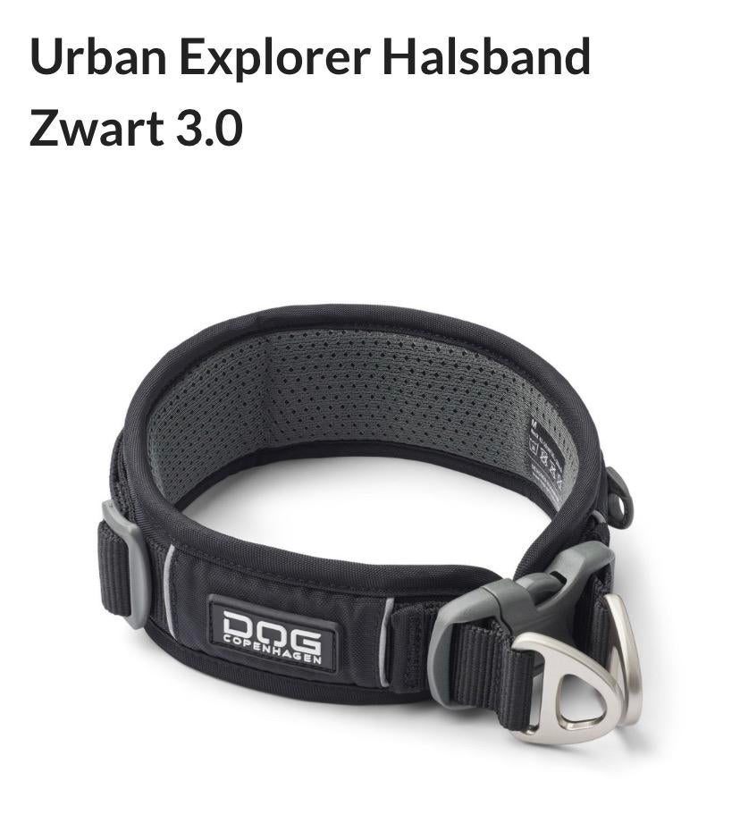 Dog Copenhagen Halsband Zwart 3.0 M, Dieren en Toebehoren, Ophalen of Verzenden, Nieuw