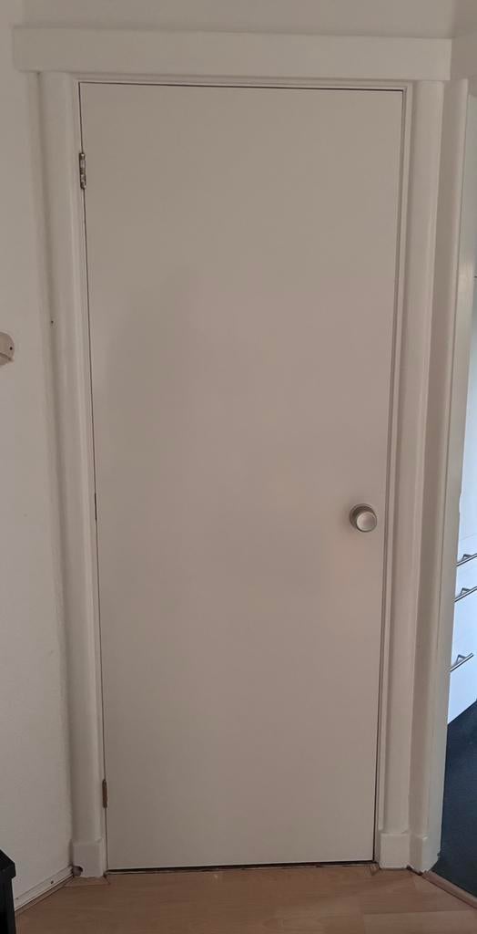 Witte Kastdeur, Doe-het-zelf en Verbouw, Deuren en Horren, Ophalen, Gebruikt, Minder dan 80 cm, Binnendeur