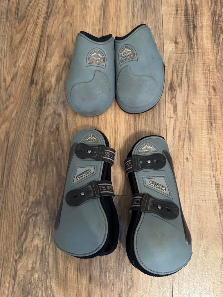 Veredus Olympic peesbeschermers grijs L, Ophalen of Verzenden, Gebruikt