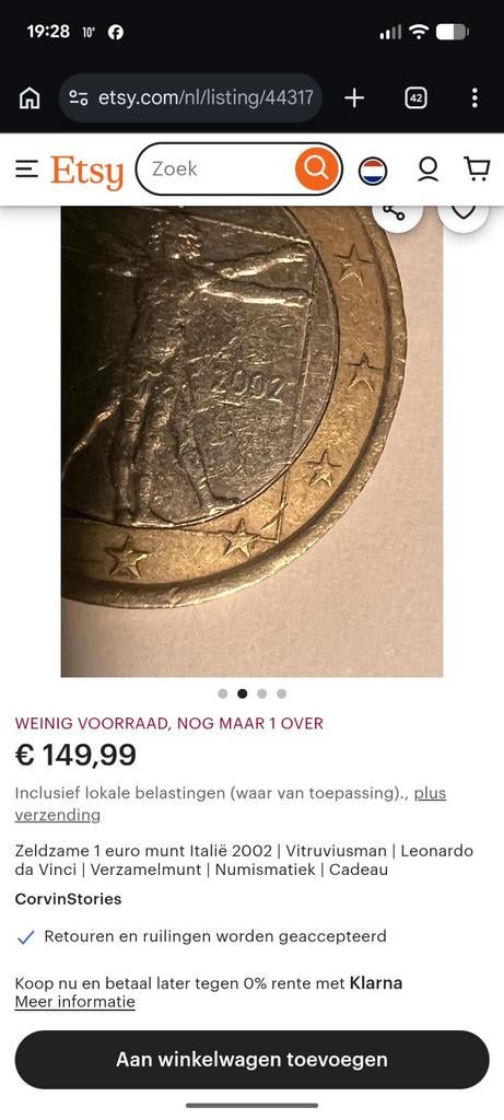 Zeldzame Munt, Postzegels en Munten, Munten | Europa | Euromunten, Ophalen of Verzenden, 2 euro