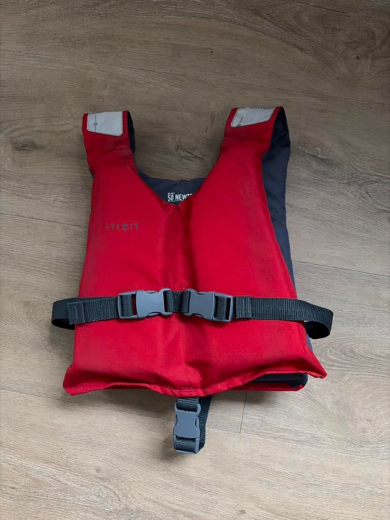 Zwemvest 25-40kg - Rood/Grijs - ITIWIT, Ophalen, Gebruikt, Kind, Reddingsvest of Zwemvest