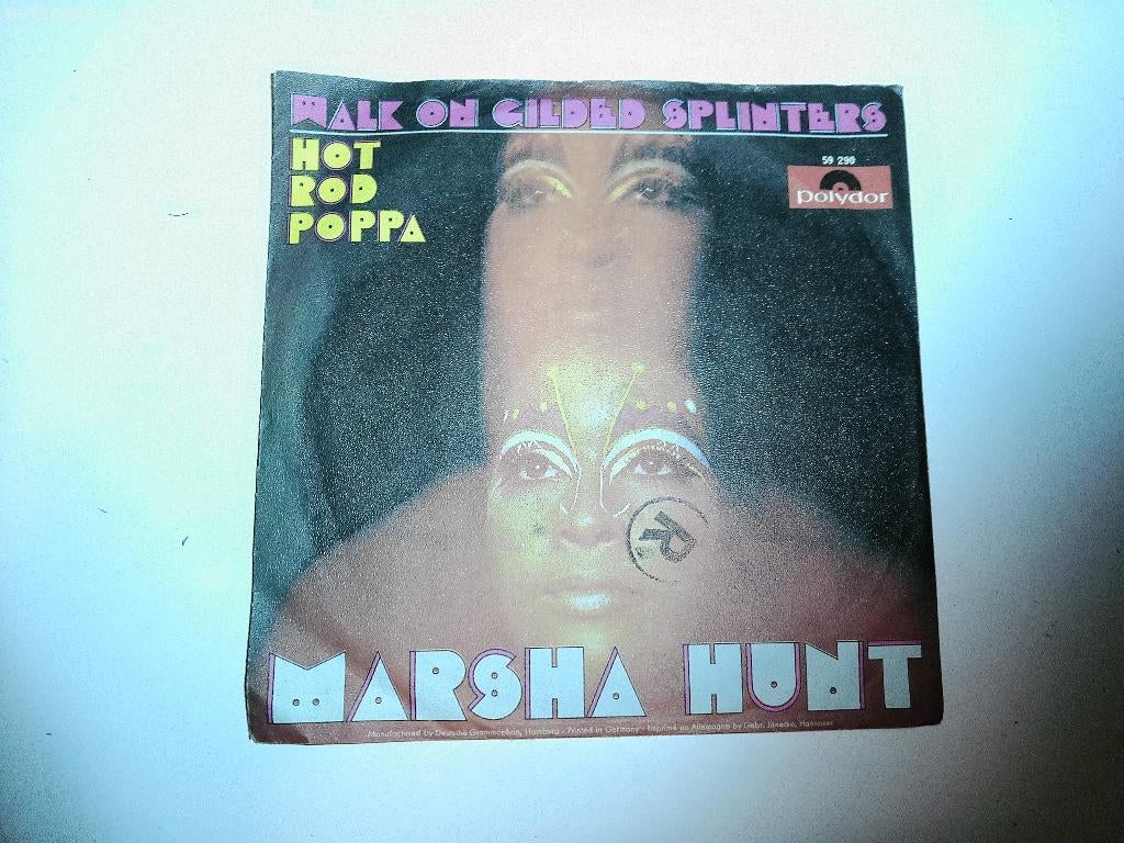 Marsha Hunt - Walk on gilded Splinters, Cd's en Dvd's, Vinyl Singles, Zo goed als nieuw, Single, Pop, 7 inch, Ophalen of Verzenden
