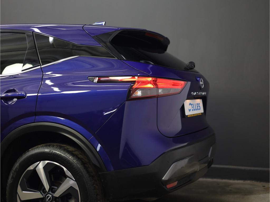 Nissan QASHQAI 1.3 MHEV Xtronic N-Connecta | Carplay & Andro, Stof, Blauw, Overige brandstoffen, Bedrijf