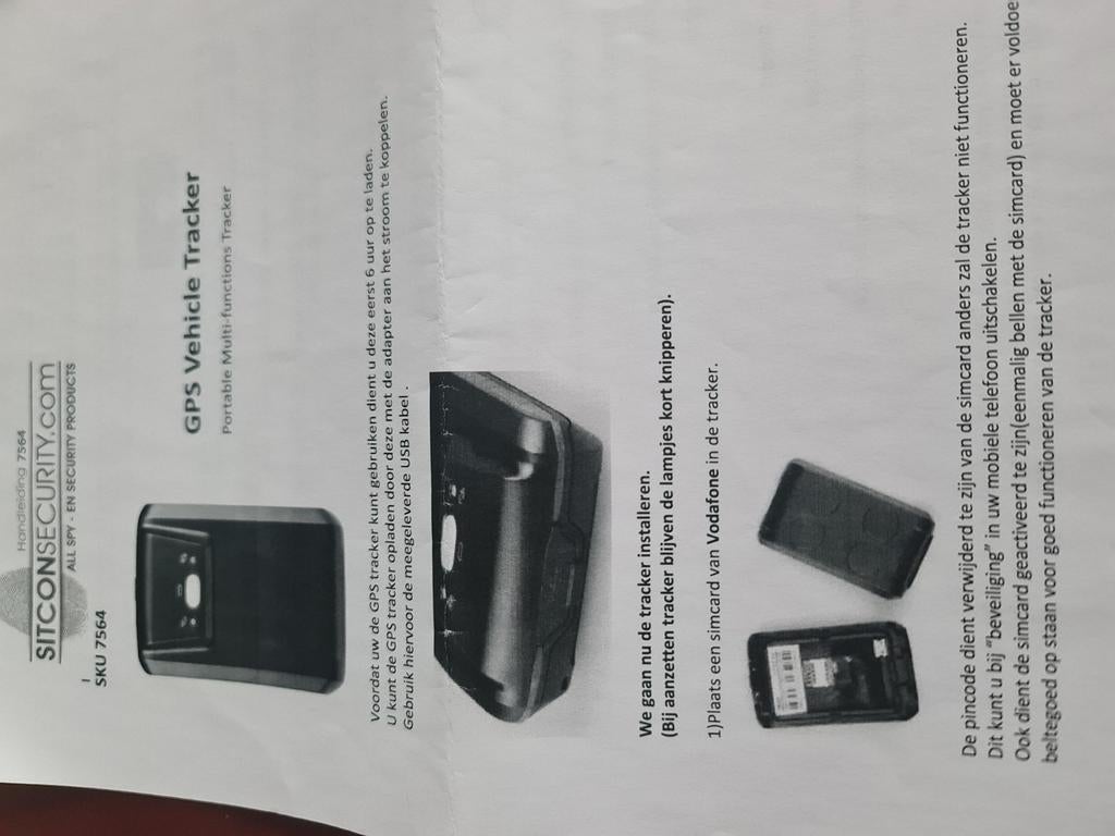 Tracker Sitcosecurity, Ophalen, Nieuw, Zender en Ontvanger