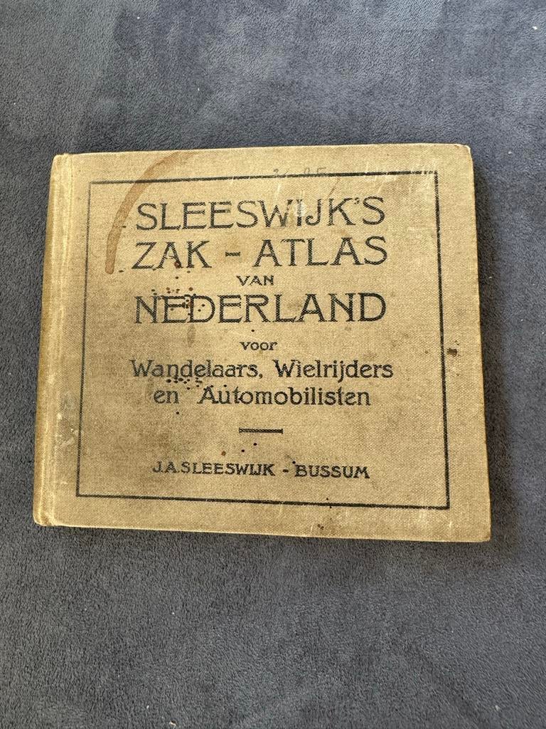 Sleeswijks Zak-Atlas van Nederland, Overige atlassen, 1800 tot 2000, Nederland, Ophalen