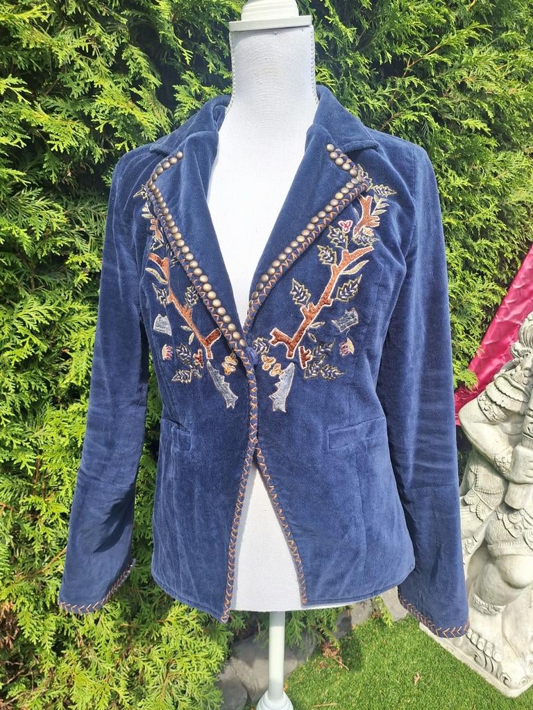 Blauw jasje van Ekseptiøn - Maat M, Maat 38/40 (M), Ekseptiøn, Blauw, Ophalen of Verzenden