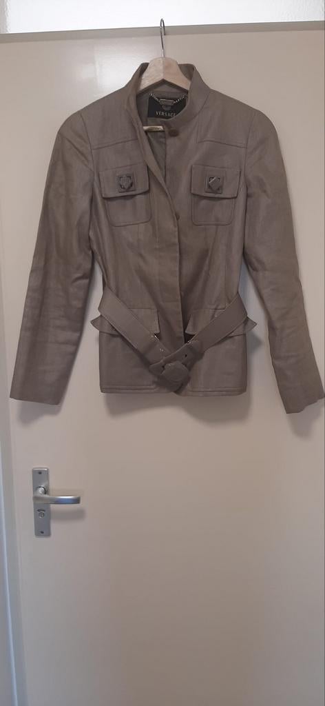 Vintage Versace Jasje - Stijlvol en Elegant, Beige, Ophalen of Verzenden, Zo goed als nieuw, Versace