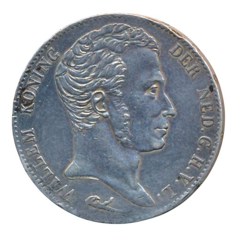 Nederland 3 Gulden 1820 Willem 1, Ophalen of Verzenden, Zilver