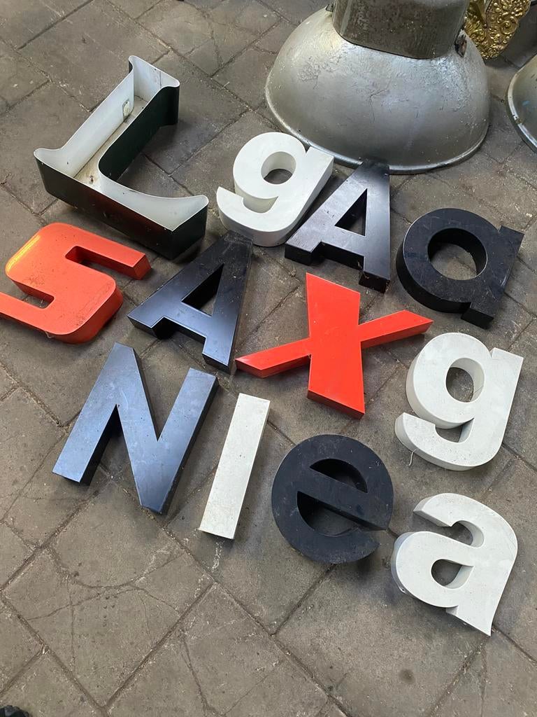 Gevelreclame letters reclameletter doosletter, Ophalen, Gebruikt, Reclamebord
