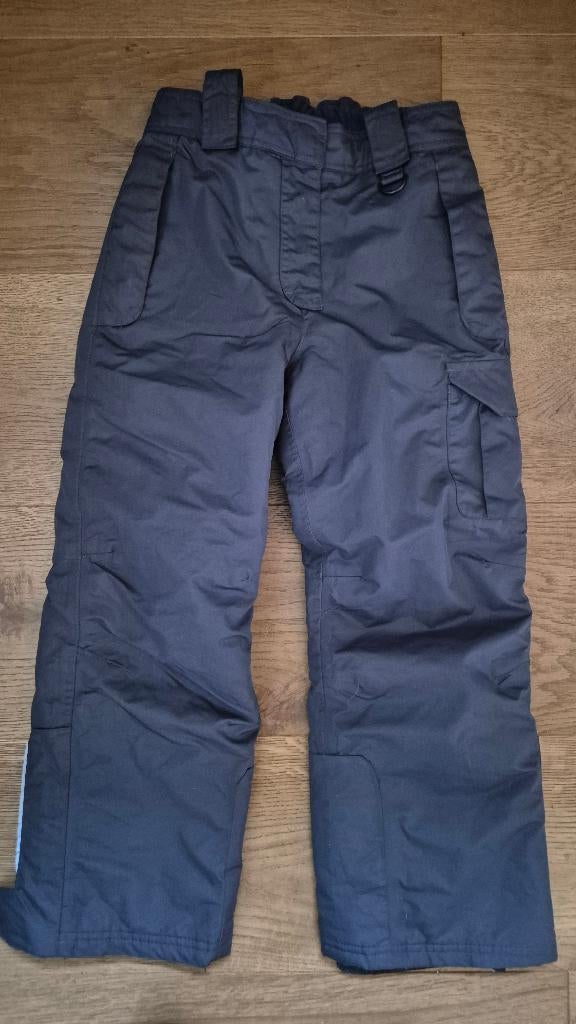 ski broek 122 donker grijs, Jongen of Meisje, Crivit, Zo goed als nieuw, Ophalen