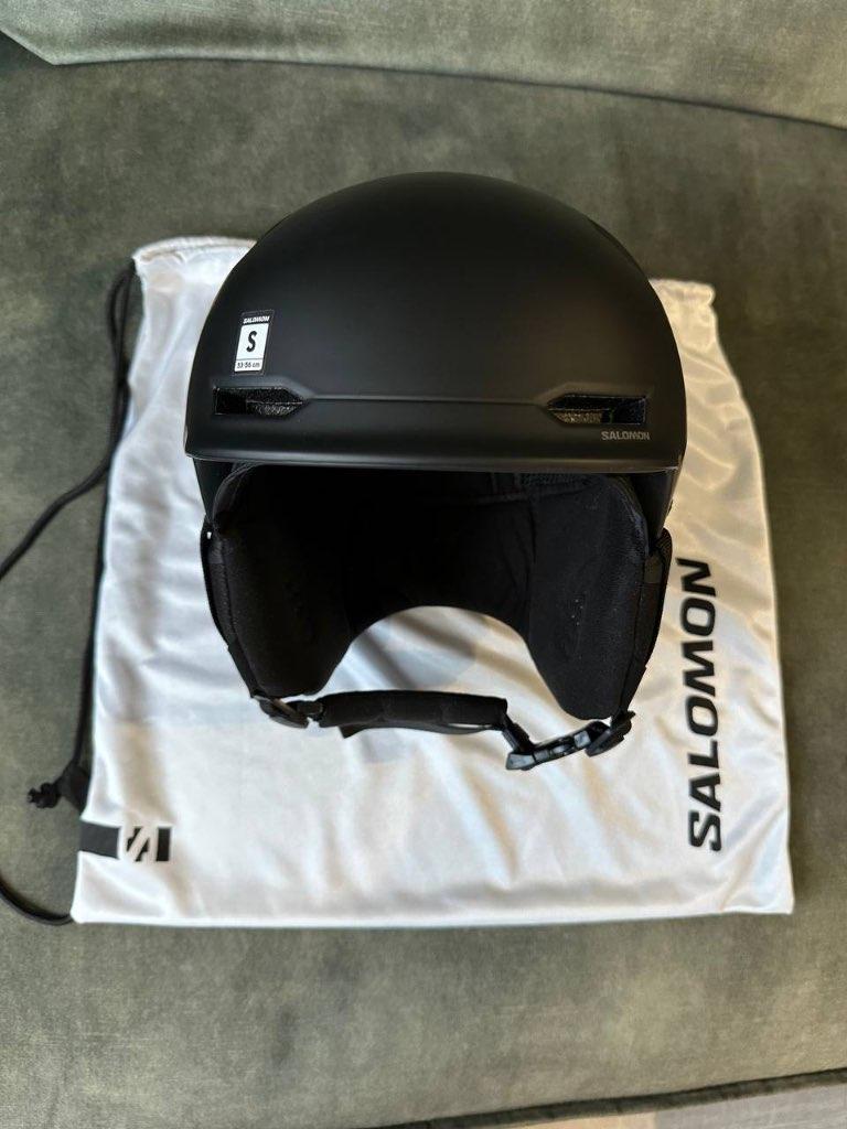 Salomon Husk Pro S Black Skihelm, Sport en Fitness, Skiën en Langlaufen, Ophalen, Overige typen, Salomon, Zo goed als nieuw