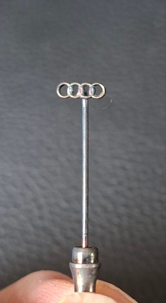 Dasspeld Audi zilver, Ophalen of Verzenden, Zilver