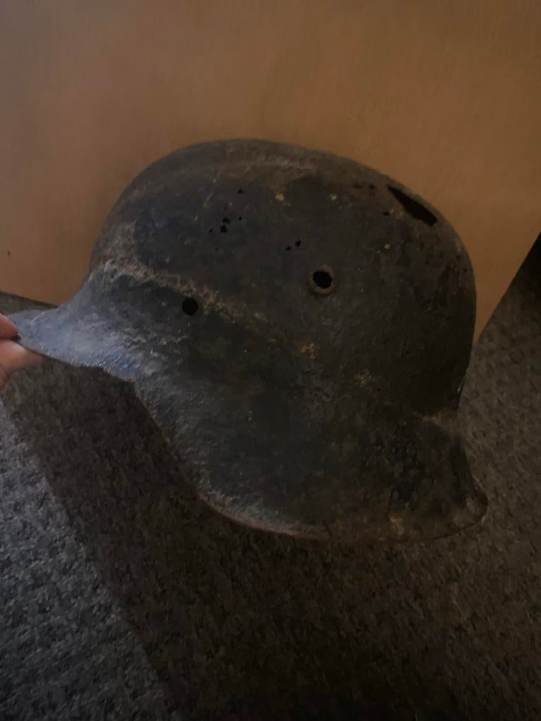 WW2 Duitse Helm, Verzamelen, Militaria | Algemeen, Ophalen, Overige soorten, Duitsland, Helm of Baret
